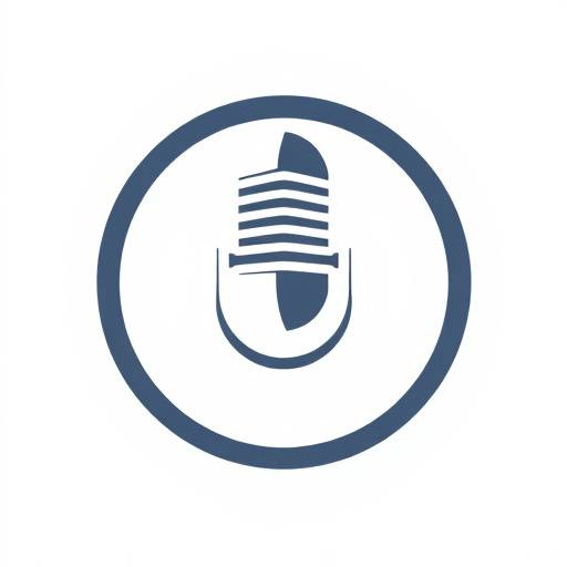 Logotipo de Tele-Estudio La Voz Digital: Un micrófono estilizado dentro de un círculo.